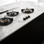 super white quartzite cooktop